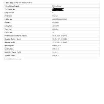 Şanal Kırşehir Firmasının Arıza Sonrası Yetersiz Bilgilendirme Ve Yolcu Mağduriyeti