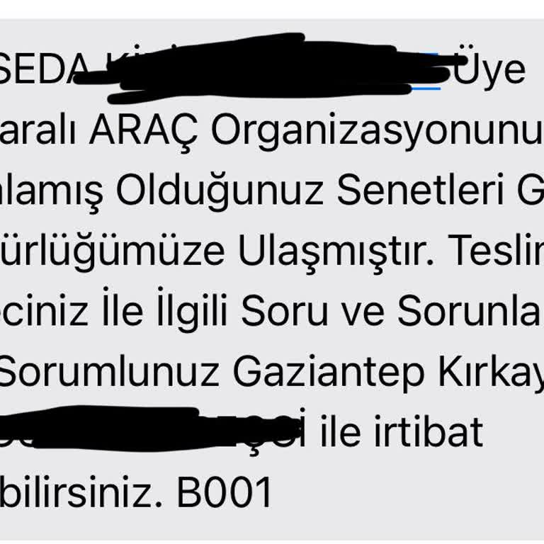 Araba Teslimatı Sürecinde Yaşanan Gecikme Ve Mağduriyet