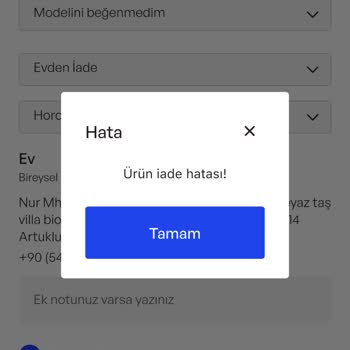 İade Sürecinde Yaşanan Sorunlar Ve Müşteri Hizmetlerinin Yetersizliği