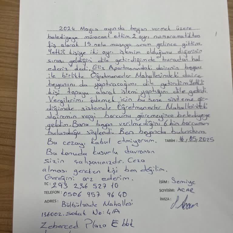 Yanlış Beyan İşlemi Nedeniyle Haksız Ceza Mağduriyeti