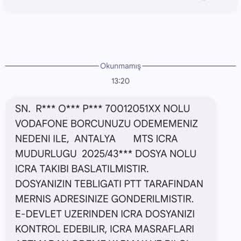 Vodafone Kurumsal Hat Kapatma İşlemlerinde Yaşanan Faturalandırma Ve Haciz Sorunu