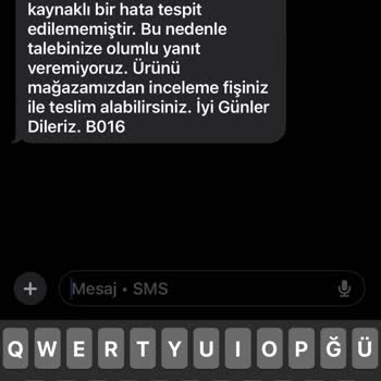 1.5 Ayda Tabanı Açılan Ayakkabı İçin Garanti Reddi Mağduriyeti