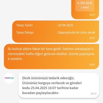 Aldığım Koltuk Eksik Teslim Edildi Mağaza Ve Trendyol İlgisiz Kaldı