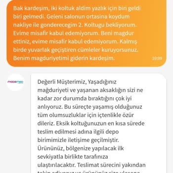 Aldığım Koltuk Eksik Teslim Edildi Mağaza Ve Trendyol İlgisiz Kaldı