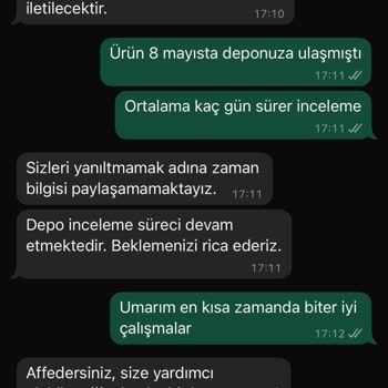 Zara Online İade Sonrası 12 Gündür Ödeme Ve Dönüş Yapılmadı