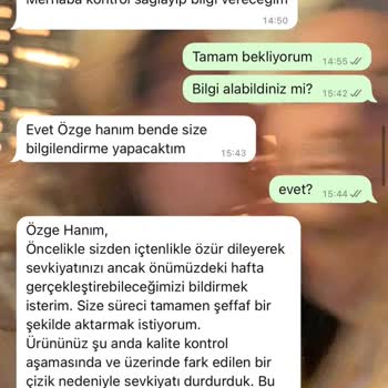 Teslimat Gecikmesi Ve İletişim Sorunları Nedeniyle Büyük Hayal Kırıklığı