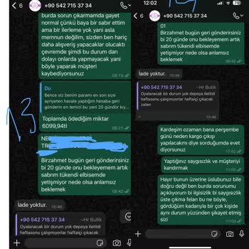 Siparişim Gönderilmedi Ücret İadem Reddedildi