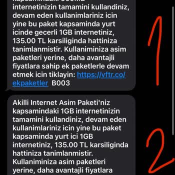 Hediye İnternetim Varken Faturama Haksız Aşım Paketi Yansıtıldı!