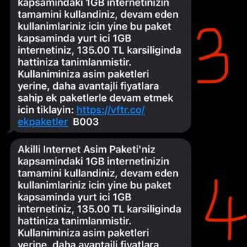 Hediye İnternetim Varken Faturama Haksız Aşım Paketi Yansıtıldı!