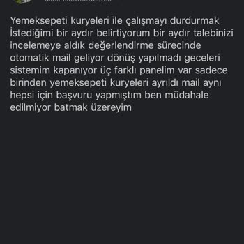 Yemeksepeti'nin İlgisizliği İşletmemi Zora Soktu