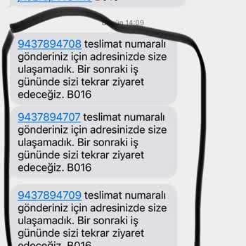 Kargo Teslim Edilmeden 'Adreste Yoktunuz' Mesajı Ve Kargo Kaybı