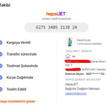 Hepsijet Kargo Teslim Edilmeden Teslim Edildi Olarak İşaretlendi Ve Müşteri Hizmetleri Yetersiz Kaldı