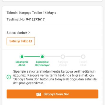 Trendyol Ebebek Siparişim Sebepsiz İptal Edilmek İsteniyor