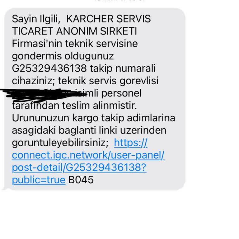 Karcher SC4 Buharlı Temizleyici Servis Sürecinde Bilgilendirme Ve Mağduriyet