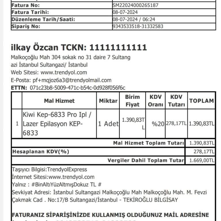Epilasyon Aleti Arızası Ve Yetersiz Müşteri Hizmeti Deneyimi