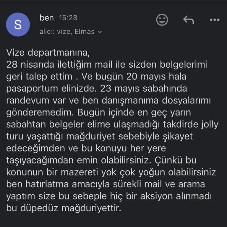 Vize Evraklarım 3 Haftadır Gönderilmedi, Mağduriyet Yaşıyorum