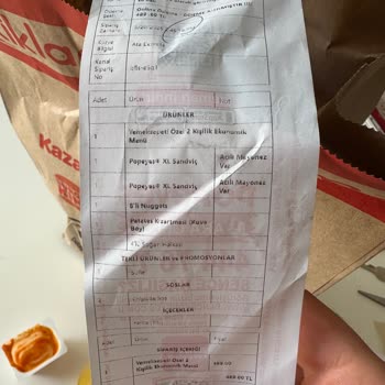 Siparişimde Yanlış Ürünler Ve Eksik Soslar Gönderildi
