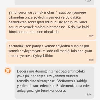 Trendyol GO'da Sipariş İptali Nedeniyle Yemek Molasında Mağduriyet