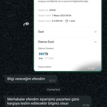 Sipariş Sonrası İletişim Yok, Mağdur Edildim