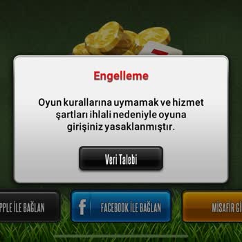 Çanak Okey Hesabım Nedensiz Kapatıldı Uzun Süredir Açılmıyor