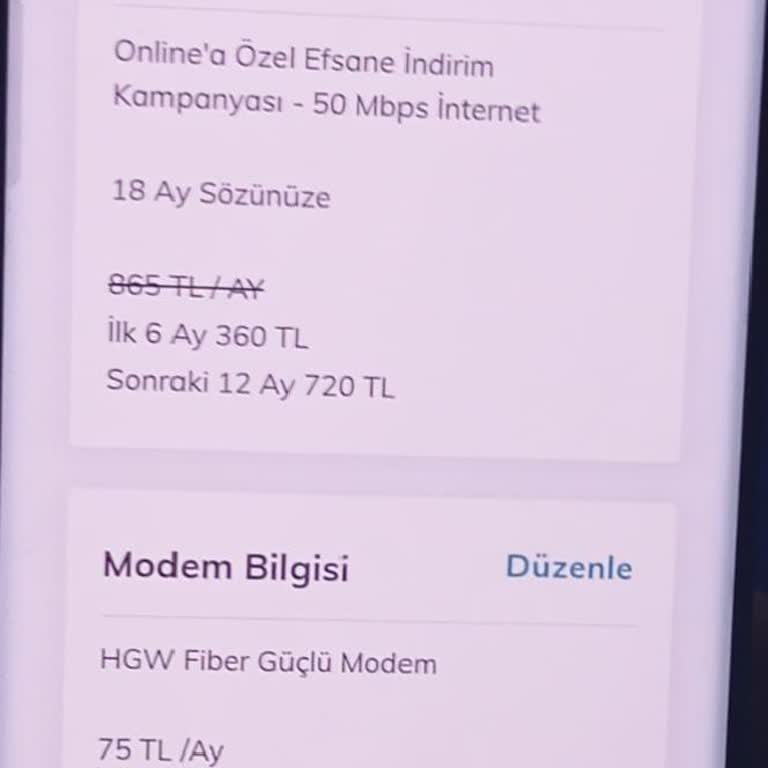 Modem Ücreti Ve Kiralama Bilgisi Eksikliği Mağduriyeti