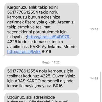 Aras Kargo Çalışanından Saygısız Davranış Ve Teslimat Sorunu