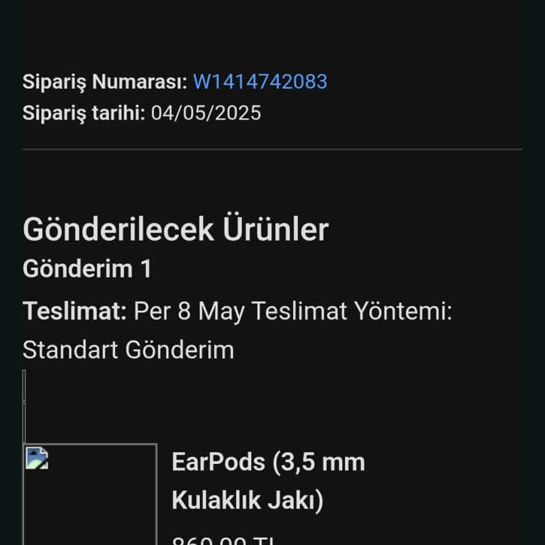 Apple Storedan Alınan Kulaklığın Ücreti Çekildi Ürün Gönderilmedi