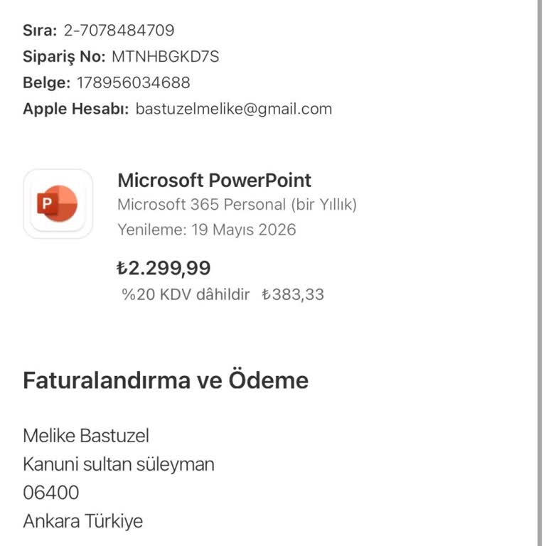 App Store Yüz Tanıma İle Onaylanmayan PowerPoint Satın Alımı Ve İade Talebi