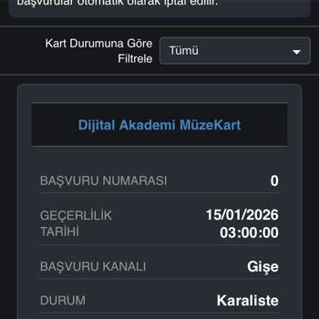 Müze Kartım Sebepsiz Yere Kara Listeye Alındı