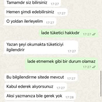 Sipariş İptali Taleplerine Saygısızca Yaklaşım Ve Yanlış Bilgilendirme
