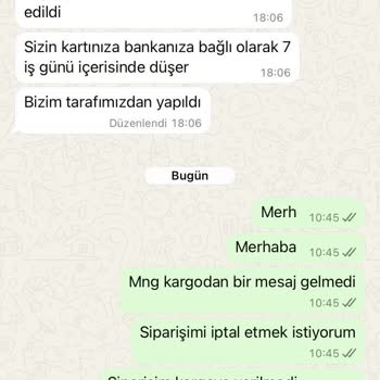 Sipariş İptali Taleplerine Saygısızca Yaklaşım Ve Yanlış Bilgilendirme