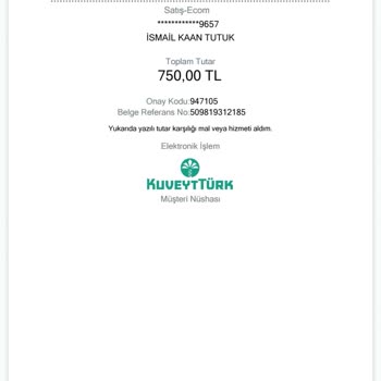 Kuveyt Türk Bankası İade İşlemini Gerçekleştirmiyor
