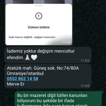 İade Talebim Reddedildi, Ürünler Kalitesiz Ve Satıcı İlgisiz