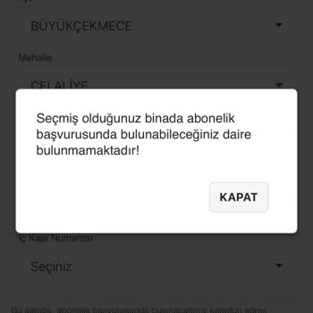 İSKİ Abonelik Başvurusu Sırasında Dairemin Sistemde Görünmemesi Sorunu