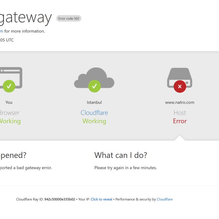 Natro Hosting'e Ulaşamıyor, Hizmet Kesintisi Yaşıyoruz