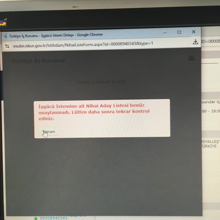 Sağlık Bakanlığı Başvuru Listesi Görüntülenemiyor, Sistem Çalışmıyor