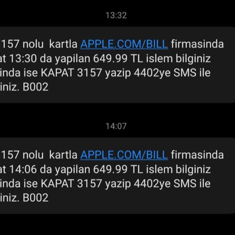 Apple.com/Bill Üzerinden İzinsiz Para Çekimi Ve Mağduriyet