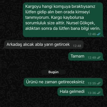 Kargo Teslimatında Yaşanan Sorun ve Şube Personeliyle İletişim Deneyimi