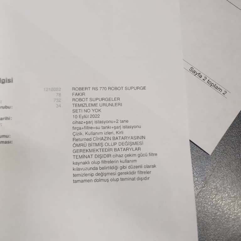 Media Markt'tan Alınan Robot Süpürgede Kasko Kapsamında Batarya Sorunu Ve Destek Eksikliği