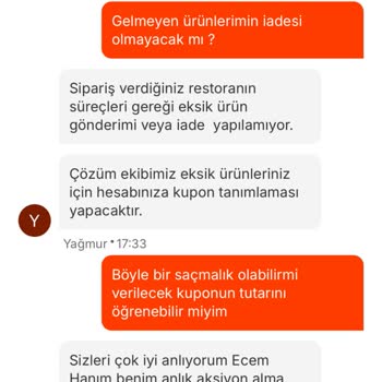 Eksik Ürün Gönderildi Para İadesi Ve Çözüm Sunulmadı