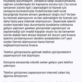 İstanbulun Merkezinde Vodafone İle Sürekli Şebeke Ve Kapsama Sorunu Yaşadım