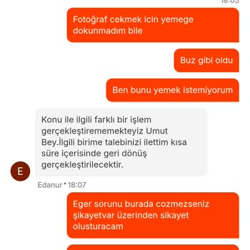 Eksik Ve Kalitesiz Siparişe Yetersiz Çözüm