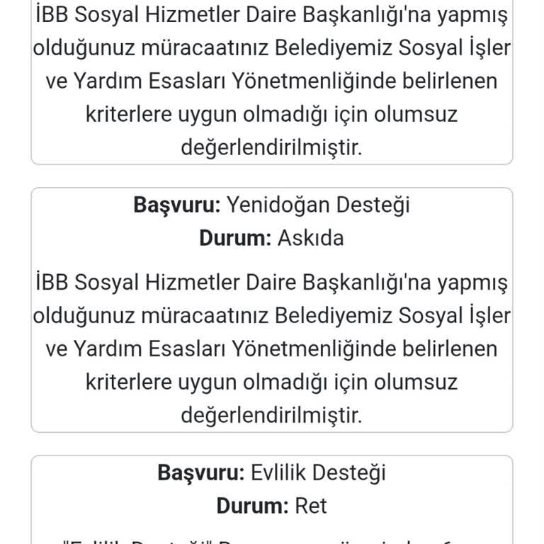 Destek Başvurularında Adaletsizlik Ve Mağduriyet