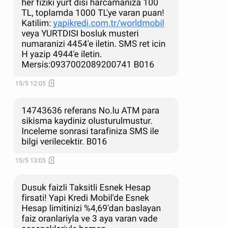 ATM'ye Yatırılan Paranın İadesi İçin Dönüş Yapılmıyor