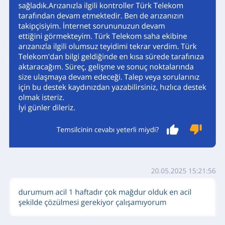 Fiber Geçişi Sonrası İnternet Kesintisi Mağduriyeti