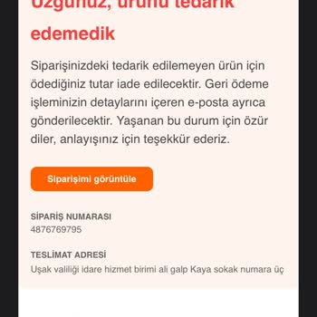 Hepsiburada Siparişim Bilgim Dışında İptal Edildi, Mağdur Edildim