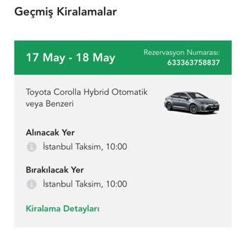 Enterprise Taksim Şubesinde Araç Teslim Edilmedi, Kötü Hizmet Deneyimi