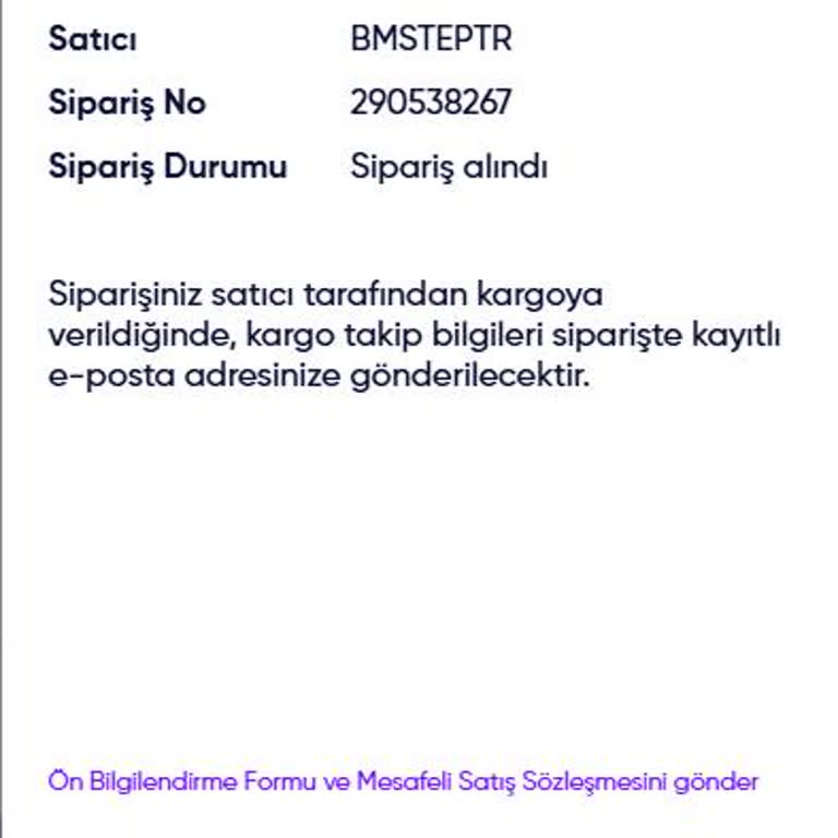 Bmstep Siparişime 8 Gündür Yanıt Ve Kargo Bilgisi Alamadım
