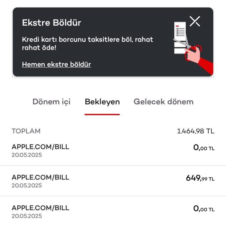 Appledan İzinsiz Çekilen Para İadesini Bekliyorum