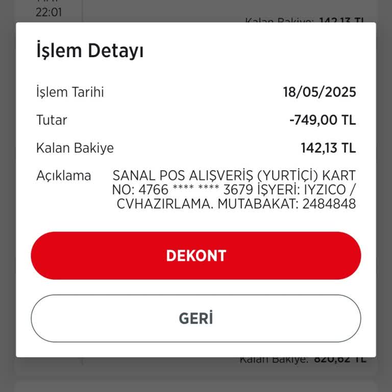Bilgim Dışında Kartımdan Yüksek Tutarda Para Çekildi, İade İstiyorum